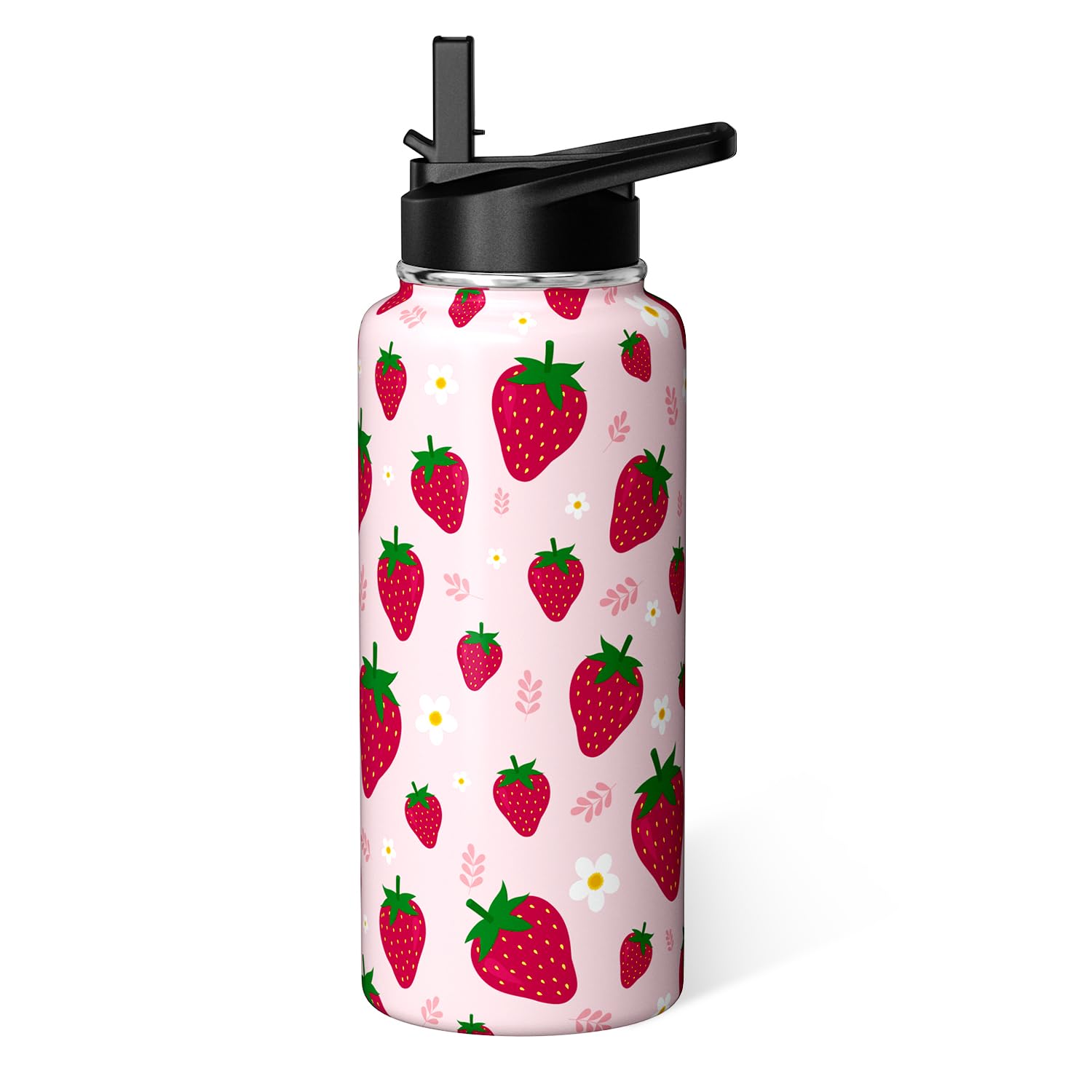 Amazon.com: Strawberry Water Bottle 32oz Sports Bottles Gifts